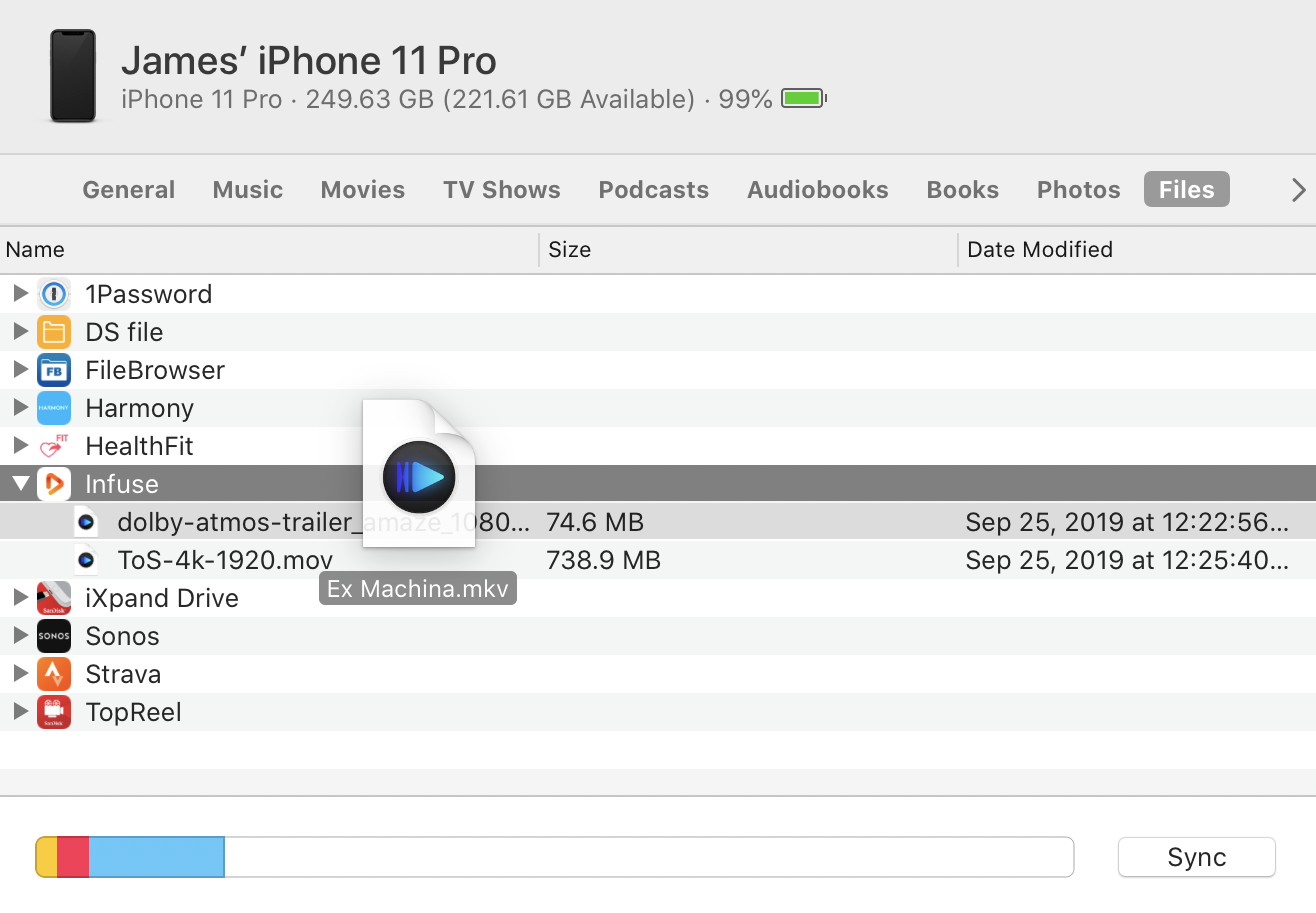 irecorder file sharing itunes